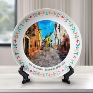 Custom Guanajuato Mexico Ceramic Plate: Elegant Home Decor
