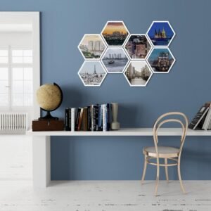 Custom Hexagonal Acoustic Panel Art: Sound Absorbing Decor